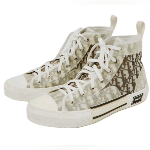 Dior Other - DIOR B23 League High-Top Sneaker White and Black Dior Canvas US Size 12 EU 45